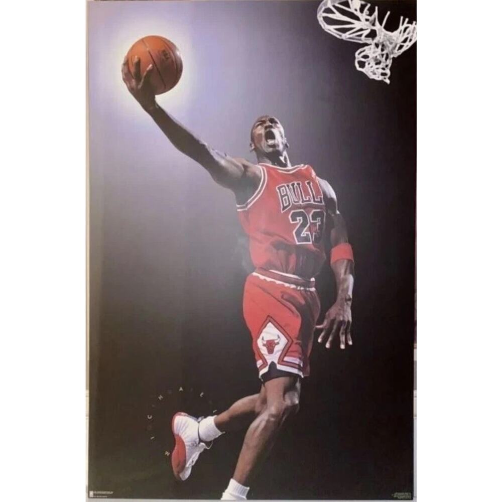 1997 Michael Jordan SEALED Costacos Brothers Poster 23x35 Original Nike NBA RARE